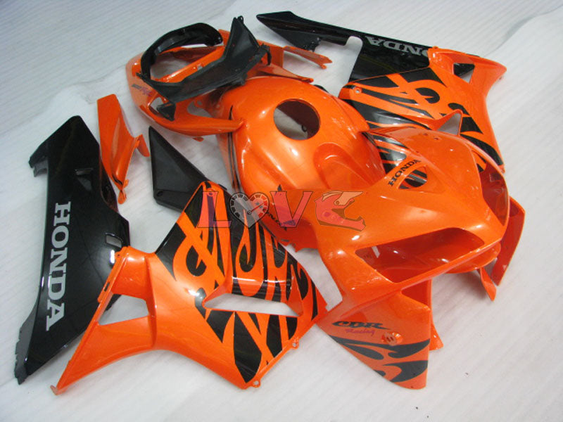 Factory Style - White Black Fairings and Bodywork For 2005-2006 CBR600RR #LF7505