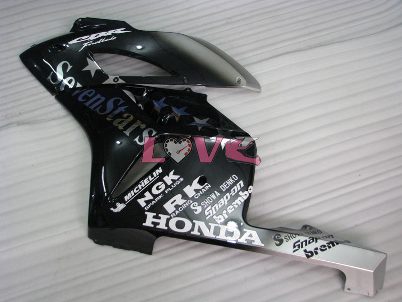 SevenStars - Black Silver Fairings and Bodywork For 2004-2005 CBR1000RR #LF7283