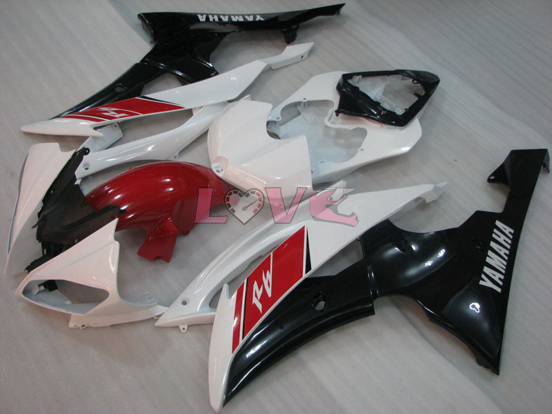 Factory Style - Red White Black Fairings and Bodywork For 2008-2016 YZF-R6 #LF3384
