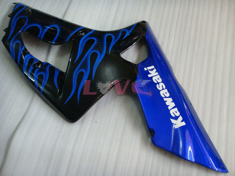 Flame - Purple Black Fairings and Bodywork For 2003-2004 NINJA ZX-6R #LF6057