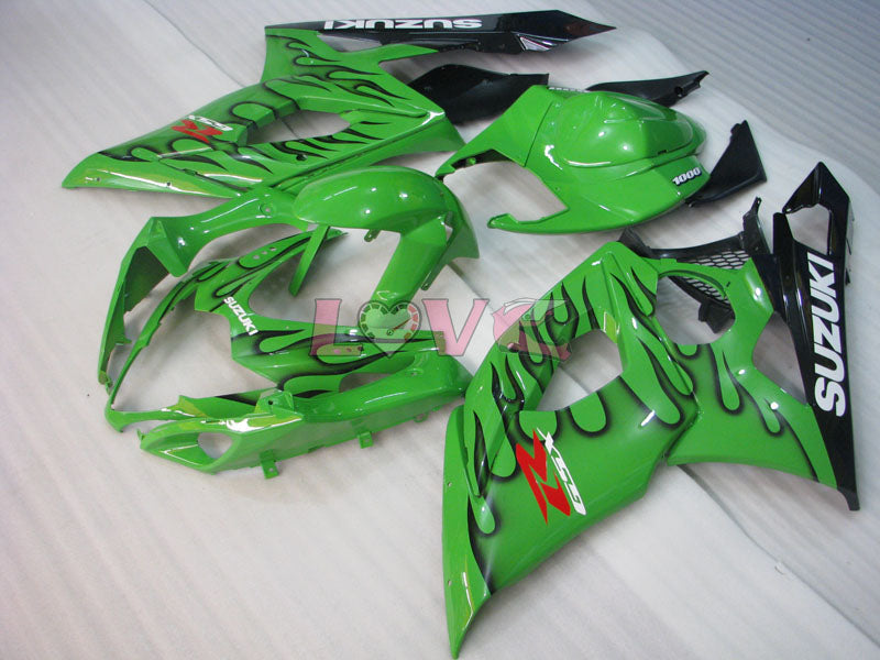 Customize - Green Fairings and Bodywork For 2005-2006 GSX-R1000 #LF3849