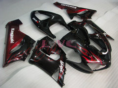 Flame - Red Black Fairings and Bodywork For 2005-2006 NINJA ZX-6R #LF5997