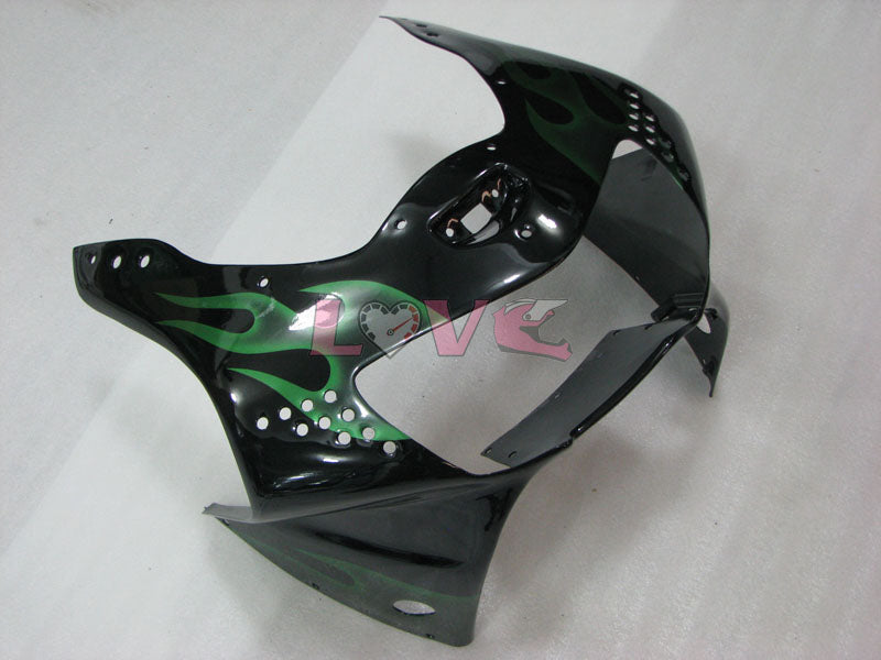 Flame - Green Black Fairings and Bodywork For 1998-1999 CBR919RR #LF7977