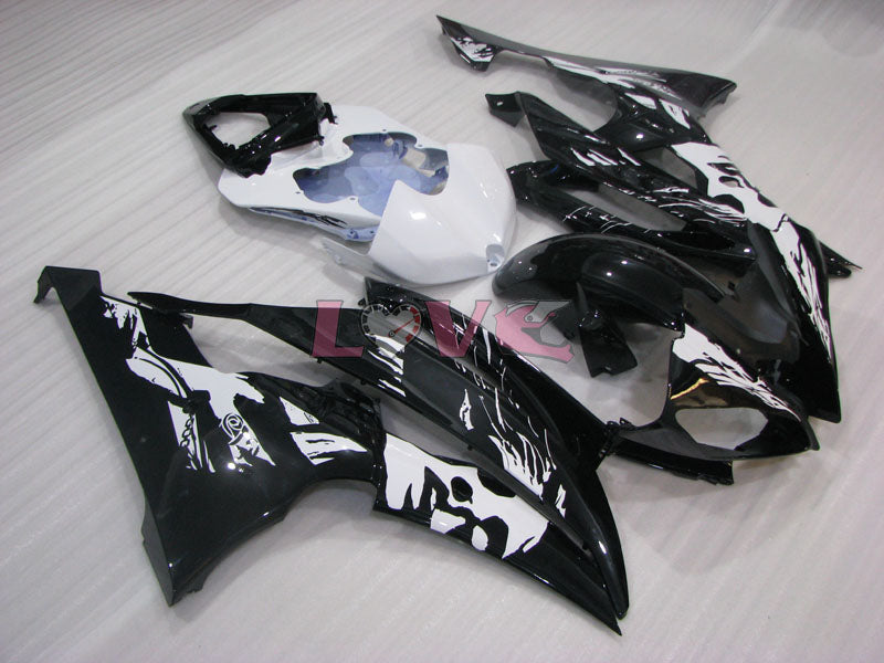 Customize - White Black Fairings and Bodywork For 2008-2016 YZF-R6 #LF3399