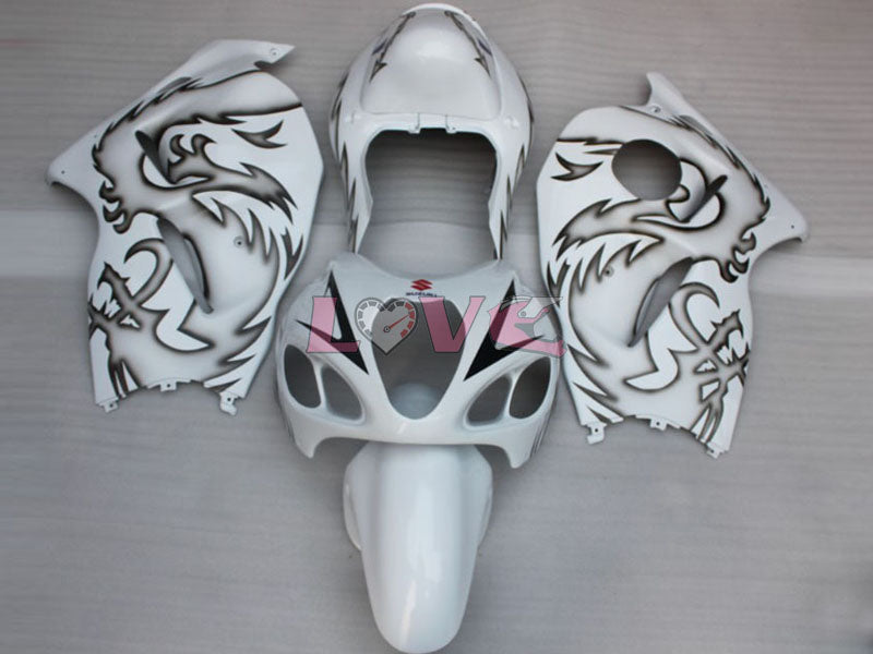 Factory Style - White Silver Fairings and Bodywork For 1999-2007 Hayabusa #LF5059