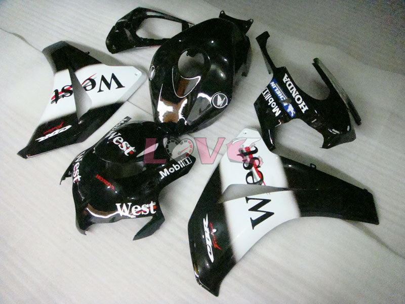 West - White Black Fairings and Bodywork For 2008-2011 CBR1000RR #LF7101