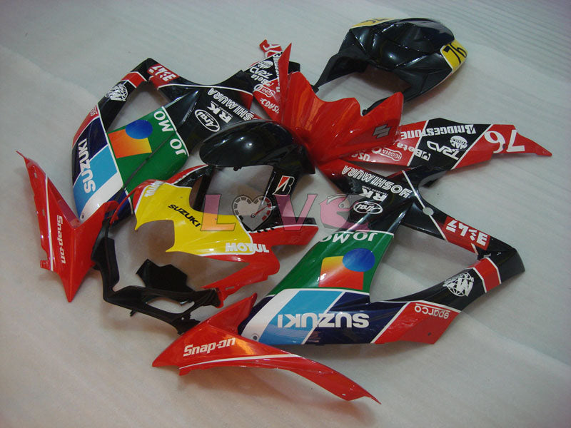 RK - Red Black Fairings and Bodywork For 2008-2010 GSX-R600 #LF3980