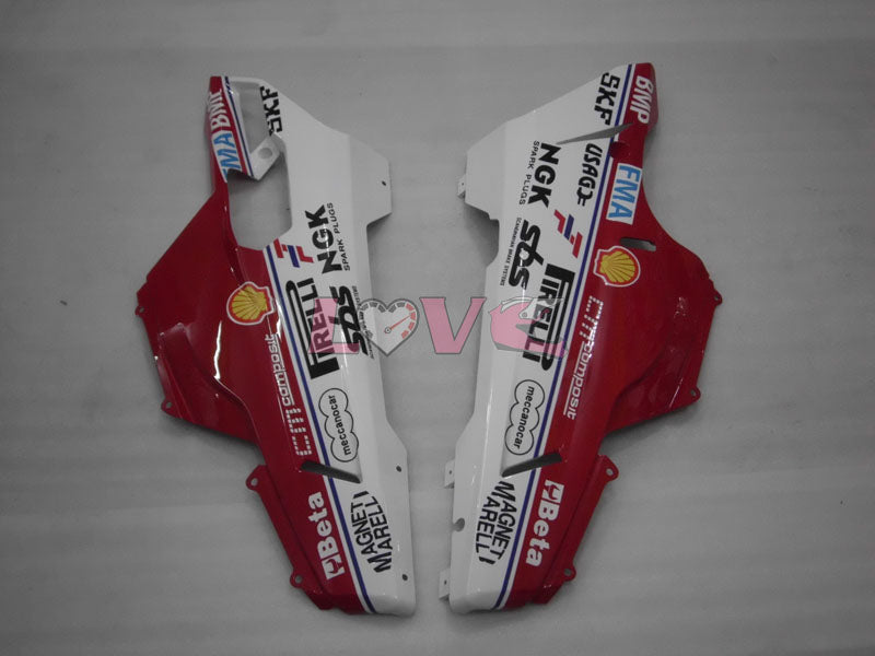 Unibat - Red White Fairings and Bodywork For 2007-2009 1098 #LF3138