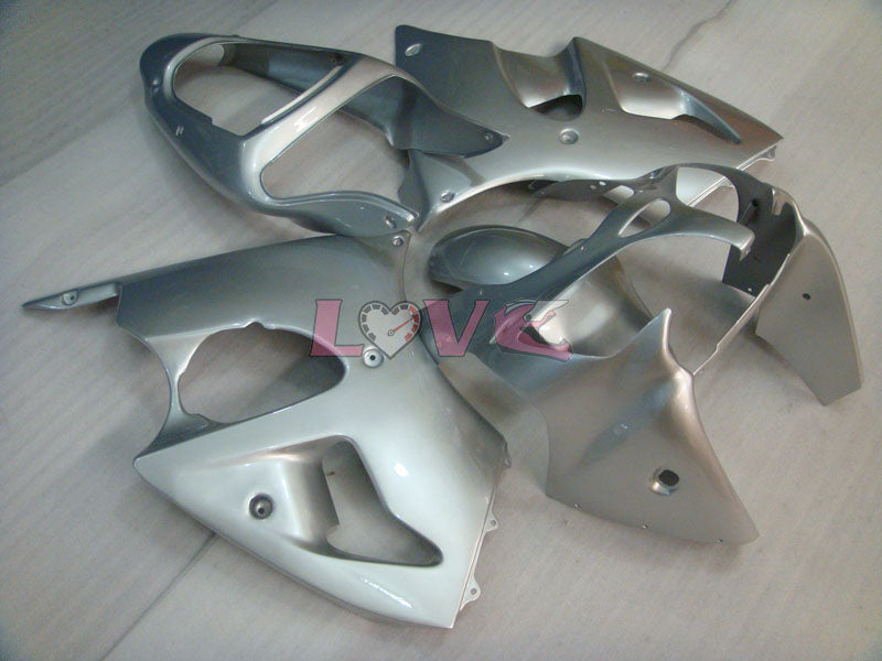 No sticker / decal Factory Style - Silver Fairings and Bodywork For 2000-2002 NINJA ZX-6R #LF3328