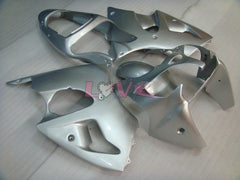 No sticker / decal Factory Style - Silver Fairings and Bodywork For 2000-2002 NINJA ZX-6R #LF3328