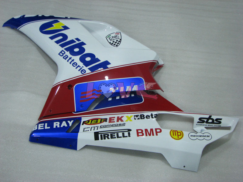 Unibat - Red Blue White Fairings and Bodywork For 2007-2009 1098 #LF3118