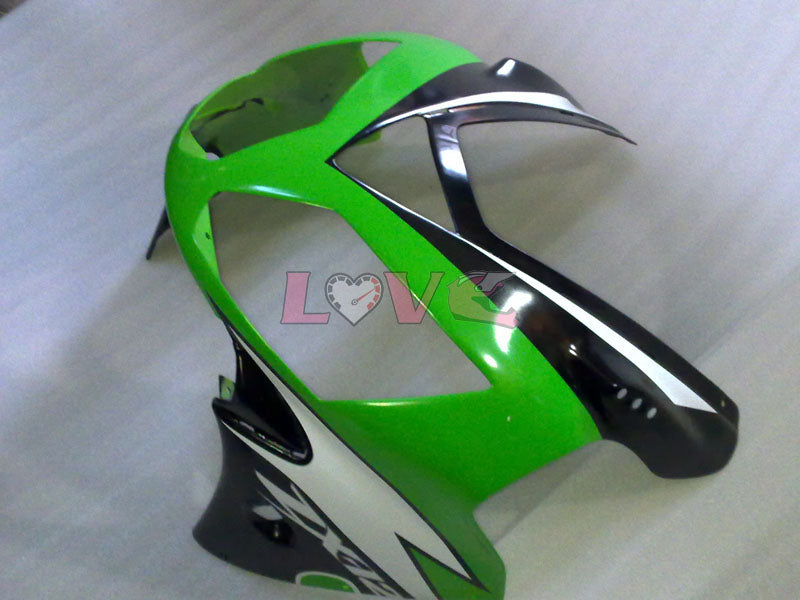 Factory Style - Green White Black Fairings and Bodywork For 2002-2005 NINJA ZX-12R #LF3241