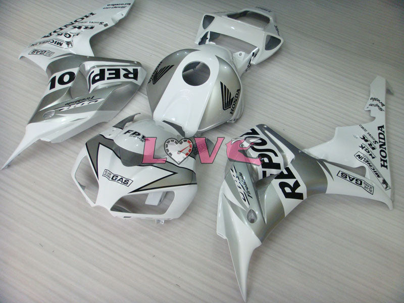 Repsol - White Silver Fairings and Bodywork For 2006-2007 CBR1000RR #LF7188