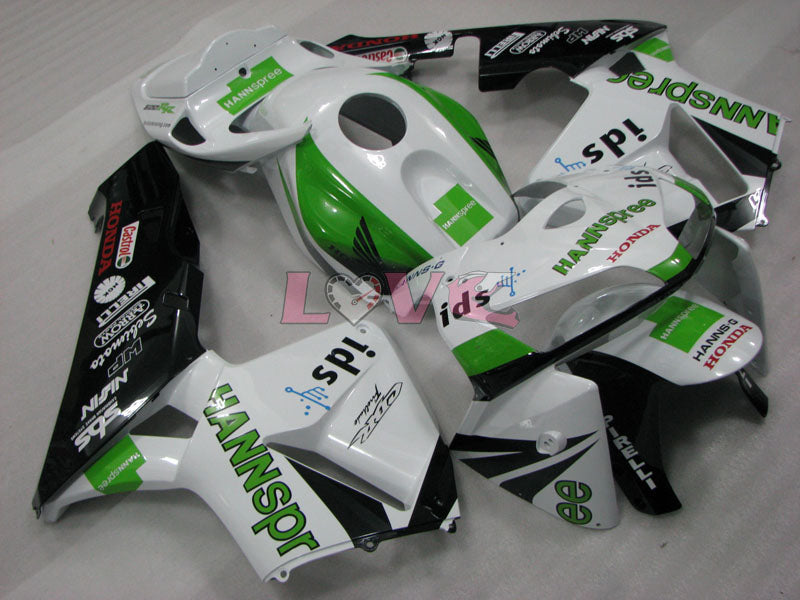HANN Spree - Green White Black Fairings and Bodywork For 2005-2006 CBR600RR #LF4433
