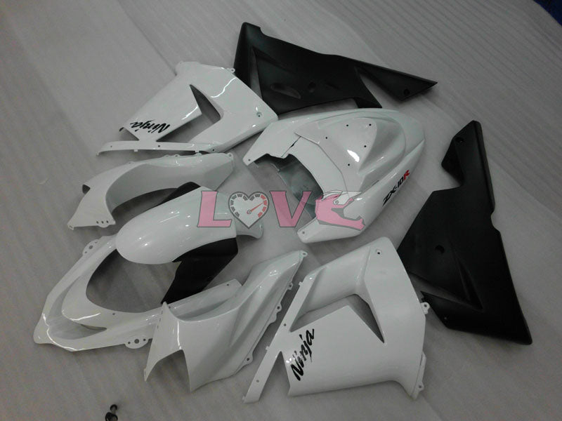 Factory Style - White Black Fairings and Bodywork For 2004-2005 NINJA ZX-10R #LF6335