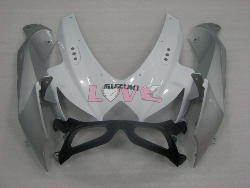Factory Style - White Grey Fairings and Bodywork For 2008-2010 GSX-R600 #LF3951
