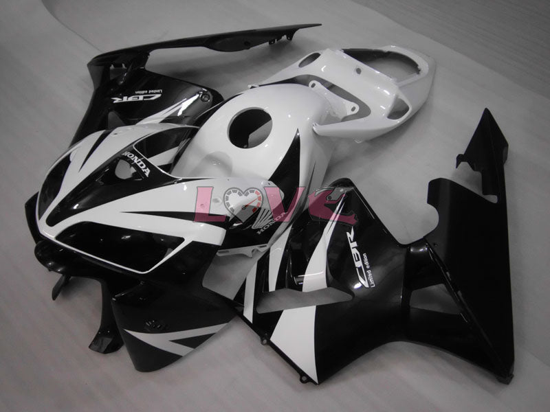 Factory Style - White Black Fairings and Bodywork For 2005-2006 CBR600RR #LF7533