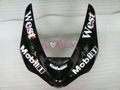 West - White Black Fairings and Bodywork For 2005-2006 NINJA ZX-6R #LF3303