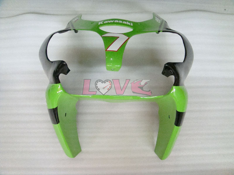 Nakano - Green Black Fairings and Bodywork For 2000-2002 NINJA ZX-6R #LF6130