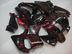 Flame - Red Black Fairings and Bodywork For 1992-1993 CBR900RR #LF3033