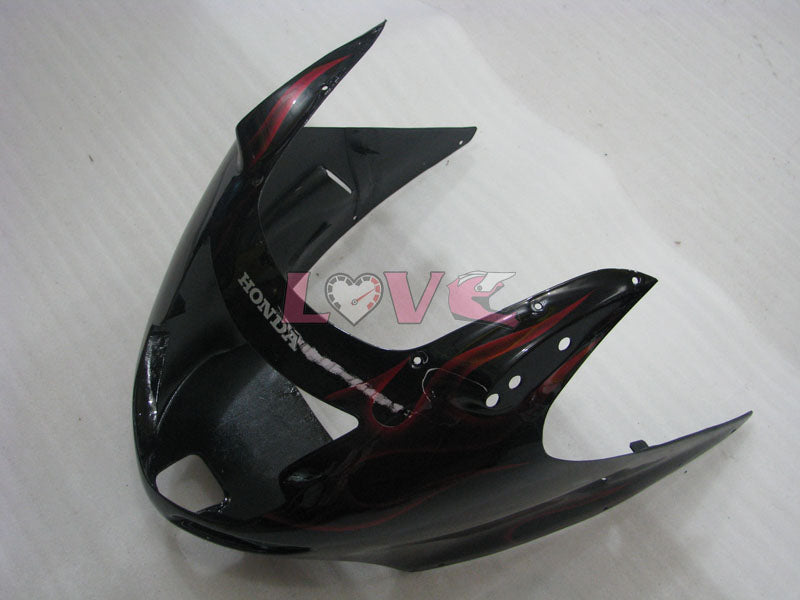 Flame - Red Black Fairings and Bodywork For 1996-2007 CBR1100XX #LF5139
