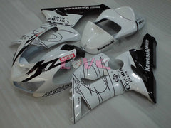 Corona - White Black Fairings and Bodywork For 2005-2006 NINJA ZX-6R #LF3308