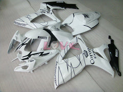 Corona - White Black Fairings and Bodywork For 2006-2007 GSX-R750 #LF6568