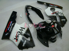 West - White Black Fairings and Bodywork For 2000-2001 NINJA ZX-12R #LF4868