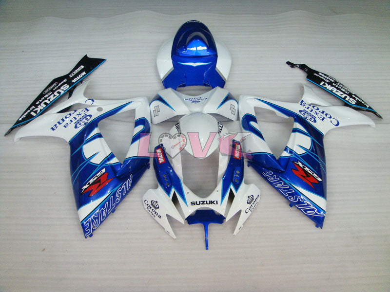 Corona - Blue White Fairings and Bodywork For 2006-2007 GSX-R750 #LF6563