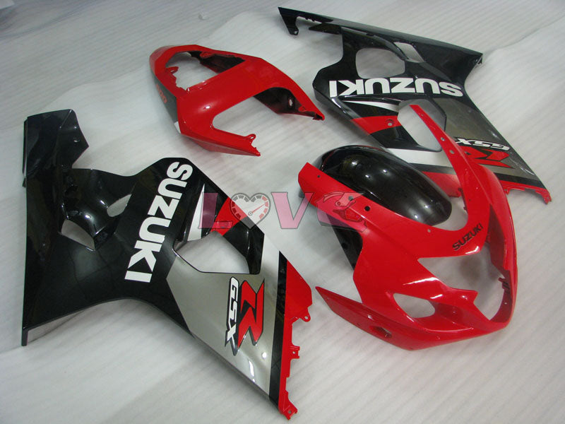 Factory Style - Red Black Fairings and Bodywork For 2004-2005 GSX-R600 #LF4098