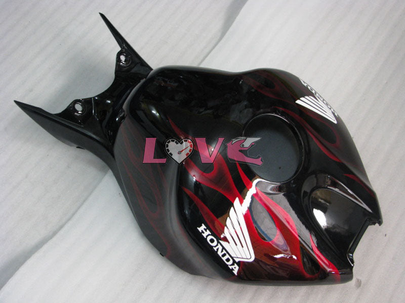 Flame - Red Black Fairings and Bodywork For 2006-2007 CBR1000RR #LF7235