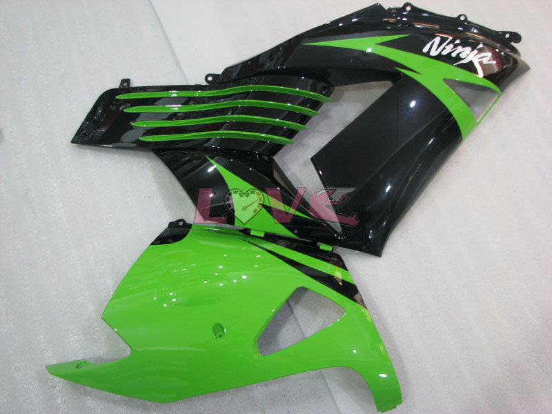 Customize - Green Black Fairings and Bodywork For 2006-2011 NINJA ZX-14R #LF3230