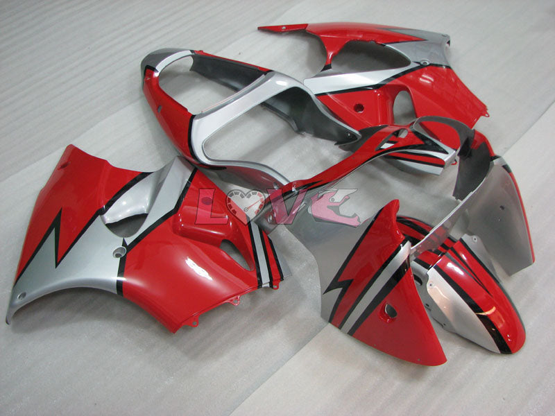 Factory Style - Red Black Silver Fairings and Bodywork For 2000-2002 NINJA ZX-6R #LF3335