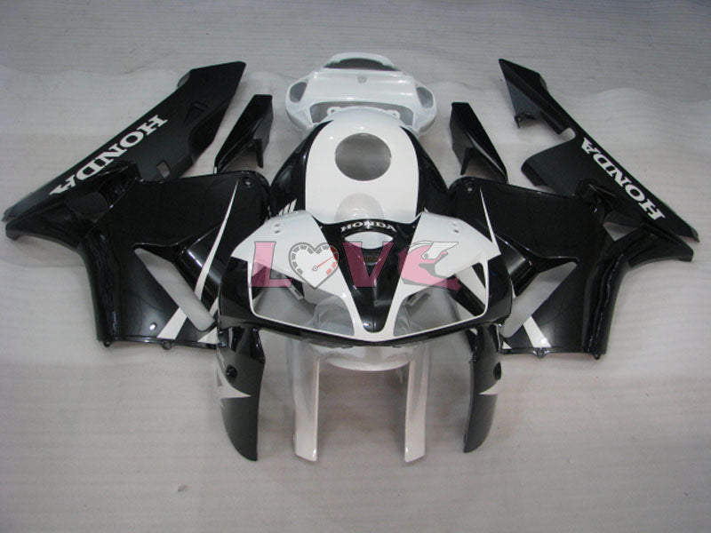 Factory Style - White Black Fairings and Bodywork For 2005-2006 CBR600RR #LF7504