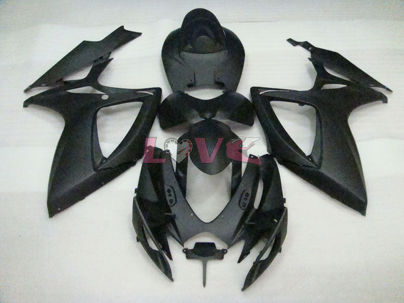 Factory Style - Black Matte Fairings and Bodywork For 2006-2007 GSX-R600 #LF6366
