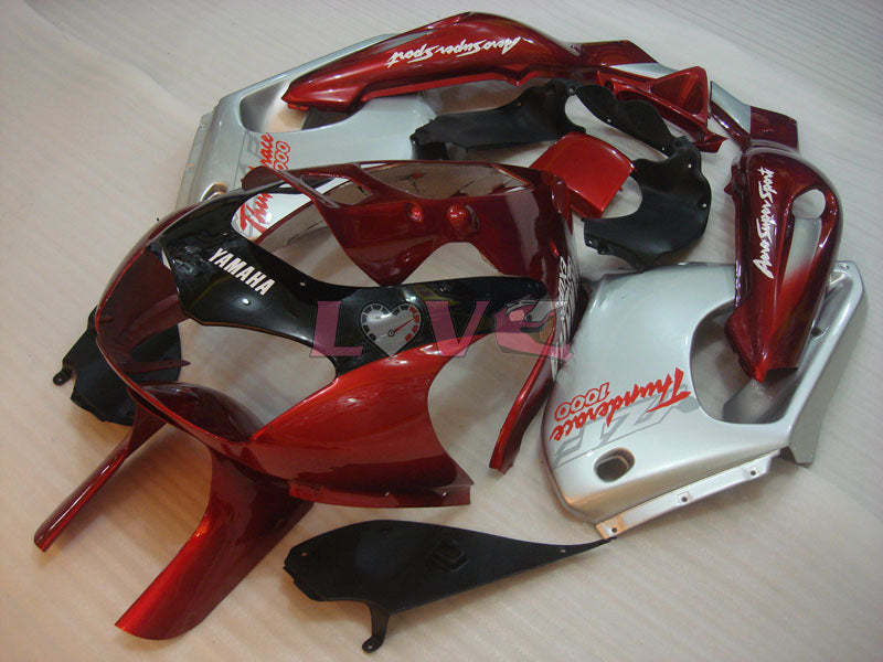 Factory Style - Red wine White Fairings and Bodywork For 1997-2007 YZF1000R #LF7919