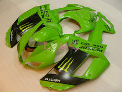 Monster - Green Black Fairings and Bodywork For 2007-2008 NINJA ZX-6R #LF5905