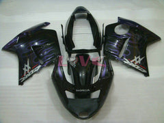 Flame - Blue Black Fairings and Bodywork For 1996-2007 CBR1100XX #LF5140