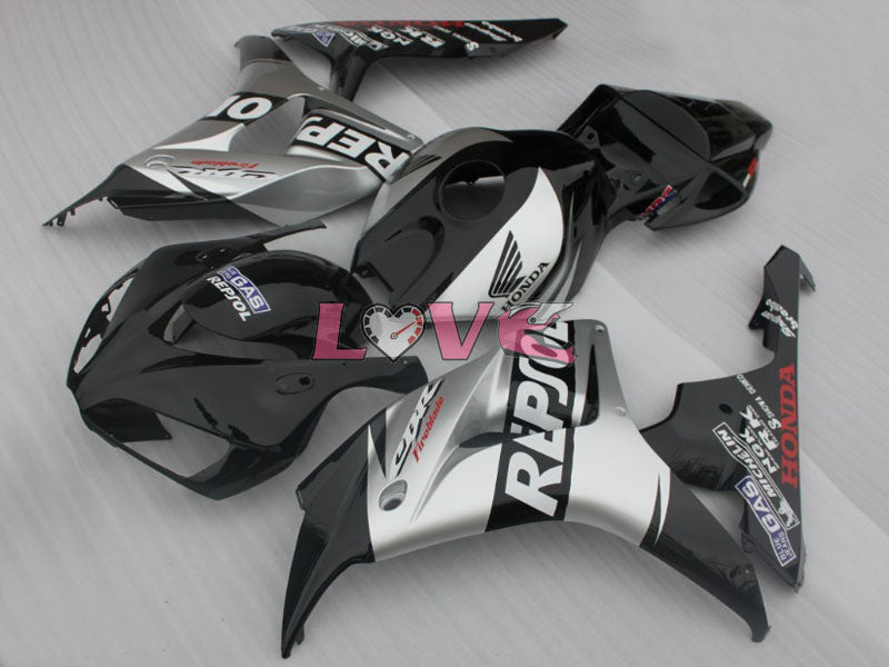 Repsol - Black Silver Fairings and Bodywork For 2006-2007 CBR1000RR #LF4380