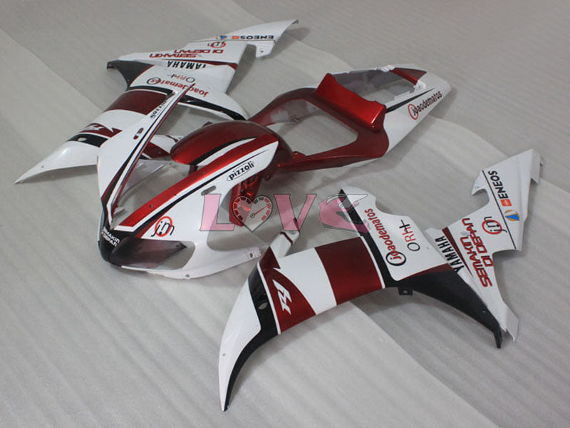 Customize - Red White Black Fairings and Bodywork For 2002-2003 YZF-R1 #LF3598