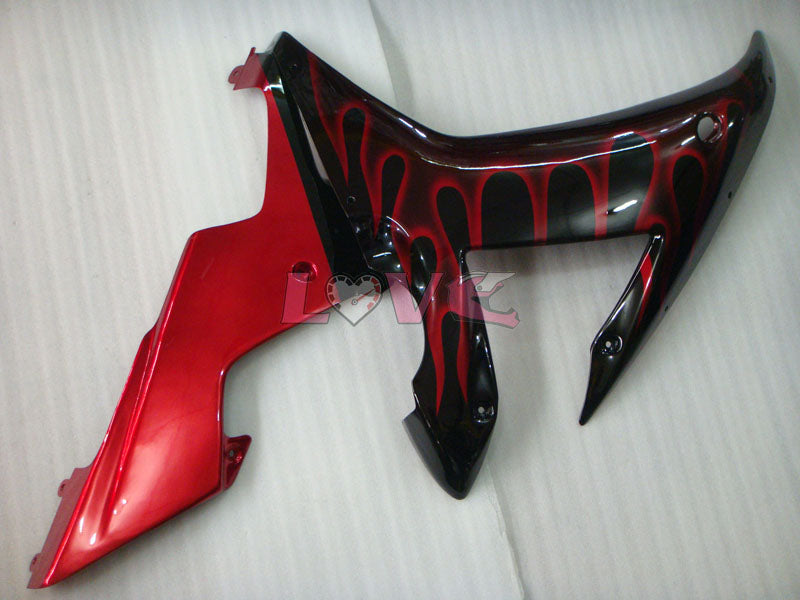 Flame - Red Black Fairings and Bodywork For 2002-2003 YZF-R1 #LF3594