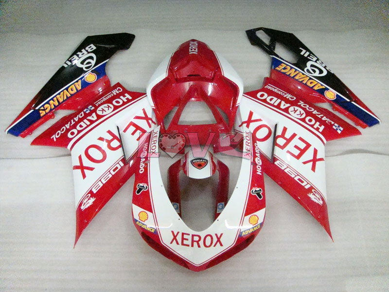 Xerox - Red White Black Fairings and Bodywork For 2007-2009 1098 #LF3133