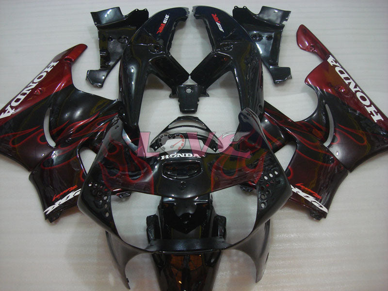 Flame - Red Black Fairings and Bodywork For 1998-1999 CBR919RR #LF2995