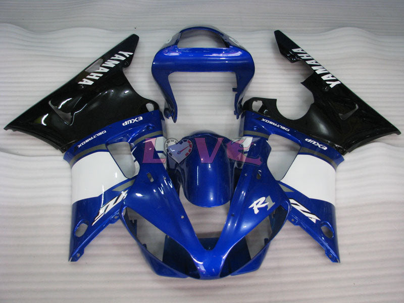 Factory Style - Blue White Fairings and Bodywork For 2000-2001 YZF-R1 #LF3612