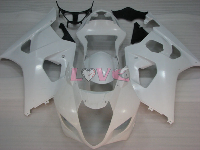 No sticker / decal Factory Style - White Fairings and Bodywork For 2003-2004 GSX-R1000 #LF3857