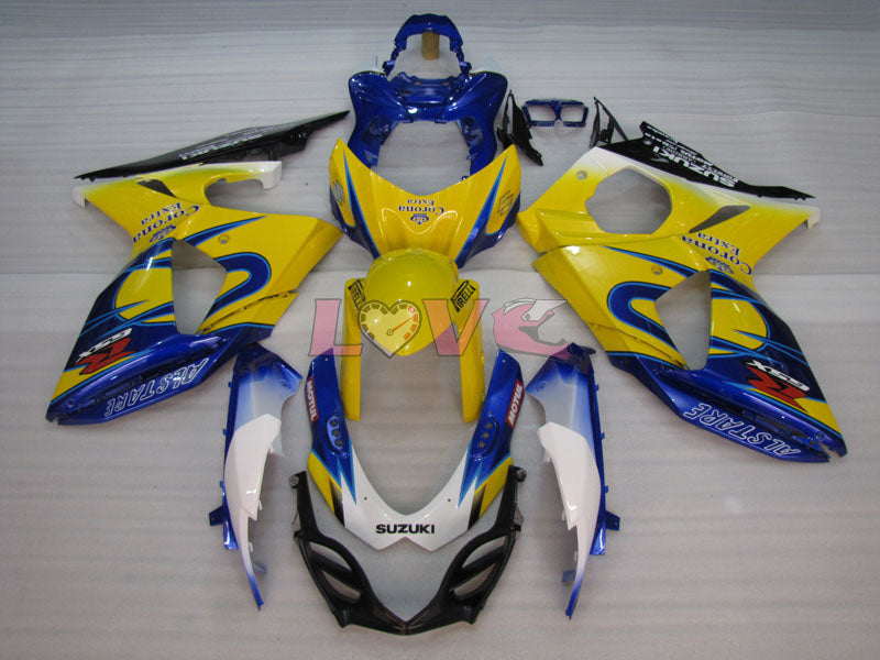 Corona - Yellow Blue Fairings and Bodywork For 2009-2016 GSX-R1000 #LF3812