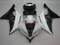 Factory Style - White Black Matte Fairings and Bodywork For 2008-2016 YZF-R6 #LF3410