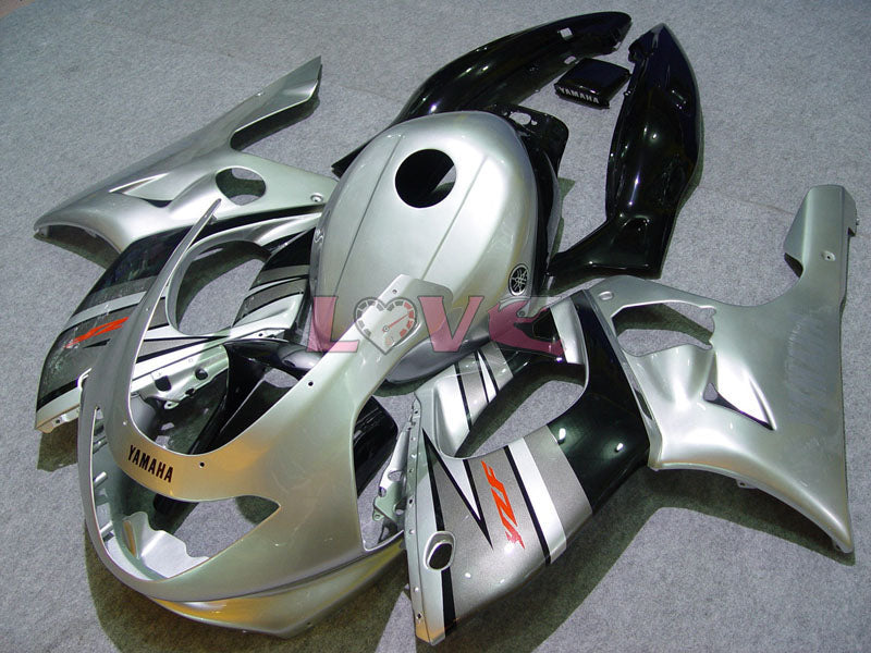 Factory Style - Black Silver Fairings and Bodywork For 1997-2007 YZF600R #LF7927