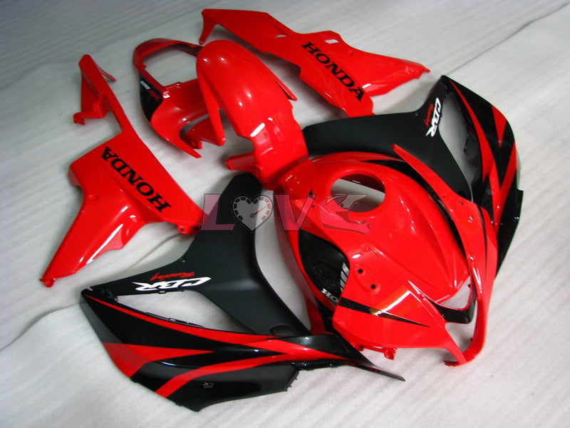 Factory Style - Red Black Matte Fairings and Bodywork For 2007-2008 CBR600RR #LF7408