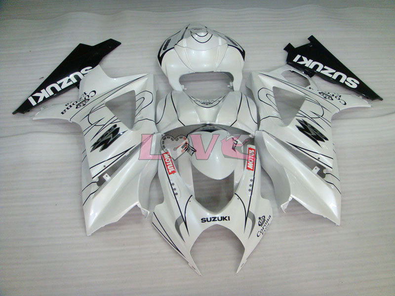Corona MOTUL - White Black Fairings and Bodywork For 2007-2008 GSX-R1000 #LF5781
